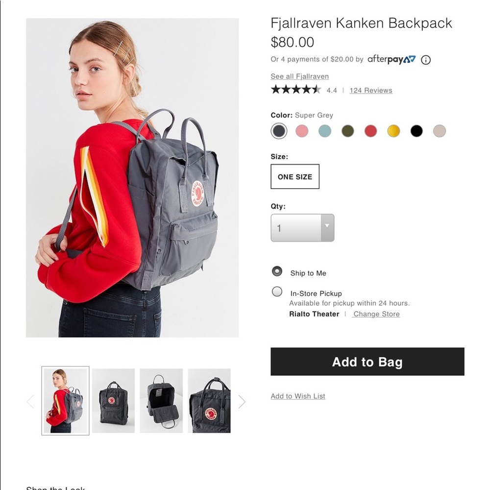 XSOLDX Fjallraven kanken backpack
